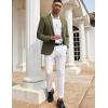 imageCOOFANDY Mens Casual Blazers Sport Coats Slim Fit Cotton Sport Jackets 1 Button Lightweight Suit JacketsB Army Green