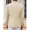 imageCOOFANDY Mens Casual Blazers Sport Coats Slim Fit Cotton Sport Jackets 1 Button Lightweight Suit JacketsB Khaki