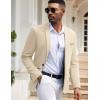 imageCOOFANDY Mens Casual Blazers Sport Coats Slim Fit Cotton Sport Jackets 1 Button Lightweight Suit JacketsB Khaki