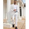imageCOOFANDY Mens Casual Blazers Sport Coats Slim Fit Cotton Sport Jackets 1 Button Lightweight Suit JacketsB White