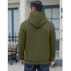 imageCOOFANDY Men Cotton Fleece Hooded Sweatshirt Casual Long Sleeve Hoodies Pullover Fashion Drawstring Hoodie with Kanga PocketArmy Green