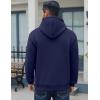 imageCOOFANDY Men Cotton Fleece Hooded Sweatshirt Casual Long Sleeve Hoodies Pullover Fashion Drawstring Hoodie with Kanga PocketBlue Purple