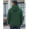 imageCOOFANDY Men Cotton Fleece Hooded Sweatshirt Casual Long Sleeve Hoodies Pullover Fashion Drawstring Hoodie with Kanga PocketLake Green