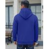 imageCOOFANDY Men Cotton Fleece Hooded Sweatshirt Casual Long Sleeve Hoodies Pullover Fashion Drawstring Hoodie with Kanga PocketRoyal Blue