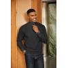 imageCOOFANDY Men Quarter Zip Pullover Long Sleeve Quilted Sweatshirt Waffle Casual Collared Sweatshirts Mock Neck Winter PoloBlack