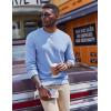 imageCOOFANDY Mens Fleece Crewneck Sweatshirt Casual Long Sleeve Pullover Fall Winter Warm Sweatshirts Fashion PulloversLight Blue