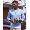 imageCOOFANDY Mens Fleece Crewneck Sweatshirt Casual Long Sleeve Pullover Fall Winter Warm Sweatshirts Fashion PulloversLight Blue