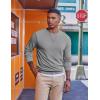 imageCOOFANDY Mens Fleece Crewneck Sweatshirt Casual Long Sleeve Pullover Fall Winter Warm Sweatshirts Fashion PulloversLight Gray