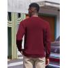 imageCOOFANDY Mens Fleece Crewneck Sweatshirt Casual Long Sleeve Pullover Fall Winter Warm Sweatshirts Fashion PulloversWine Red