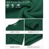 imageCOOFANDY Mens Fleece Crewneck Sweatshirt Cotton Long Sleeve Pullover Casual Thermal ShirtsLake Green