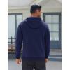 imageCOOFANDY Mens Fleece Hoodie Long Sleeve Hooded Sweatshirt Casual Basic Essential Drawstring Pullover Hoodie With PocketNavy Blue
