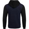 imageCOOFANDY Mens Hooded Sweatshirt Casual Long Sleeve Drawstring Waffle Knit Pullover HoodiesNavyBlack P10