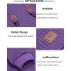 imageCOOFANDY Mens Hooded Sweatshirt Casual Long Sleeve Drawstring Waffle Knit Pullover HoodiesViolet