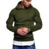 imageCOOFANDY Mens Hoodie Casual Drawstring Athletic Hoodies Hooded Pullover Sweatshirts with PocketBarmy Green