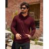 imageCOOFANDY Mens Hoodie Casual Drawstring Athletic Hoodies Hooded Pullover Sweatshirts with PocketBurgundy
