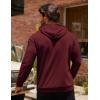 imageCOOFANDY Mens Hoodie Casual Drawstring Athletic Hoodies Hooded Pullover Sweatshirts with PocketBurgundy