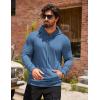 imageCOOFANDY Mens Hoodie Casual Drawstring Athletic Hoodies Hooded Pullover Sweatshirts with PocketDark Blue