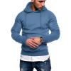 imageCOOFANDY Mens Hoodie Casual Drawstring Athletic Hoodies Hooded Pullover Sweatshirts with PocketDark Blue