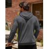 imageCOOFANDY Mens Hoodie Casual Drawstring Athletic Hoodies Hooded Pullover Sweatshirts with PocketDark Gray