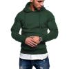 imageCOOFANDY Mens Hoodie Casual Drawstring Athletic Hoodies Hooded Pullover Sweatshirts with PocketDark Green