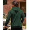 imageCOOFANDY Mens Hoodie Casual Drawstring Athletic Hoodies Hooded Pullover Sweatshirts with PocketDark Green