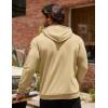 imageCOOFANDY Mens Hoodie Casual Drawstring Athletic Hoodies Hooded Pullover Sweatshirts with PocketKhaki