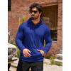 imageCOOFANDY Mens Hoodie Casual Drawstring Athletic Hoodies Hooded Pullover Sweatshirts with PocketRoyal Blue