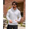 imageCOOFANDY Mens Hoodie Casual Drawstring Athletic Hoodies Hooded Pullover Sweatshirts with PocketWhite