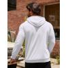 imageCOOFANDY Mens Hoodie Casual Drawstring Athletic Hoodies Hooded Pullover Sweatshirts with PocketWhite