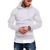imageCOOFANDY Mens Hoodie Casual Drawstring Athletic Hoodies Hooded Pullover Sweatshirts with PocketWhite