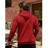 imageCOOFANDY Mens Hoodie Casual Drawstring Athletic Hoodies Hooded Pullover Sweatshirts with PocketWine Red
