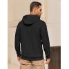 imageCOOFANDY Mens Hoodie Long Sleeve Casual Pullover Hooded Sweatshirt Fashion Drawstring Hoodies with PocketBlack
