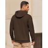 imageCOOFANDY Mens Hoodie Long Sleeve Casual Pullover Hooded Sweatshirt Fashion Drawstring Hoodies with PocketChestnut Brown