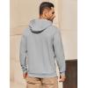 imageCOOFANDY Mens Hoodie Long Sleeve Casual Pullover Hooded Sweatshirt Fashion Drawstring Hoodies with PocketGrey