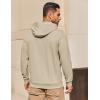 imageCOOFANDY Mens Hoodie Long Sleeve Casual Pullover Hooded Sweatshirt Fashion Drawstring Hoodies with PocketKhaki