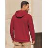 imageCOOFANDY Mens Hoodie Long Sleeve Casual Pullover Hooded Sweatshirt Fashion Drawstring Hoodies with PocketMaroon