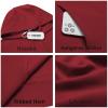 imageCOOFANDY Mens Hoodie Long Sleeve Casual Pullover Hooded Sweatshirt Fashion Drawstring Hoodies with PocketMaroon