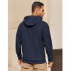 imageCOOFANDY Mens Hoodie Long Sleeve Casual Pullover Hooded Sweatshirt Fashion Drawstring Hoodies with PocketNavy Blue