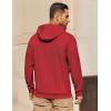 imageCOOFANDY Mens Hoodie Long Sleeve Casual Pullover Hooded Sweatshirt Fashion Drawstring Hoodies with PocketRed