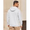imageCOOFANDY Mens Hoodie Long Sleeve Casual Pullover Hooded Sweatshirt Fashion Drawstring Hoodies with PocketWhite