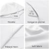 imageCOOFANDY Mens Hoodie Long Sleeve Casual Pullover Hooded Sweatshirt Fashion Drawstring Hoodies with PocketWhite