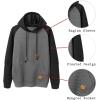 imageCOOFANDY Mens Hoodies Pullover Casaul Long Sleeve Drawstring Waffle Knit Hooded Sweatshirt with Kanga PocketRedblack