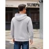 imageCOOFANDY Mens Long Sleeve Hooded Sweatshirt Casual Lightweight Hoodies Pullover Textured Drawstring Hoodie with Kanga PocketLight Gray
