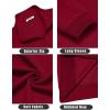 imageCOOFANDY Mens Quarter Zip Pullover Mock Neck Lightweight Sweatshirt Long Sleeve Polo Shirt Business Casual Pullover TopDark Red