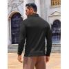 imageCOOFANDY Mens Slim Fit Turtleneck Sweater Long Sleeve Ribbed Turtle Neck Casual Lightweight Basic Pullover SweatersBlack