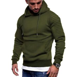 imageCOOFANDY Mens Hoodie Casual Drawstring Athletic Hoodies Hooded Pullover Sweatshirts with PocketBarmy Green