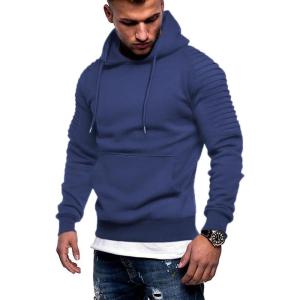 imageCOOFANDY Mens Hoodie Casual Drawstring Athletic Hoodies Hooded Pullover Sweatshirts with PocketBlue