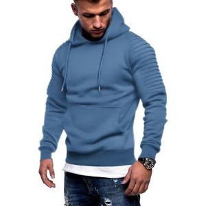 imageCOOFANDY Mens Hoodie Casual Drawstring Athletic Hoodies Hooded Pullover Sweatshirts with PocketDark Blue