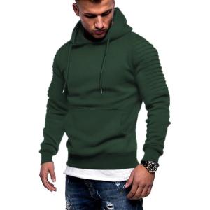 imageCOOFANDY Mens Hoodie Casual Drawstring Athletic Hoodies Hooded Pullover Sweatshirts with PocketDark Green