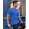 imageCOOFANDY Mens Cotton TShirt Short Sleeve Crew Neck Tee Shirts Casual Solid Basic TopsRoyal Blue